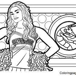 Disney Zombies Addison Coloring Pages