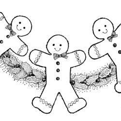 The Highest Quality Gingerbread Coloring Page Pages Color Holiday Choose Board