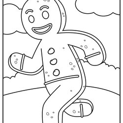 Super Christmas Gingerbread Coloring Pages Free Holiday
