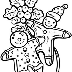 The Highest Standard Christmas Gingerbread Man Coloring Page