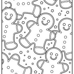 Fantastic Christmas Gingerbread Coloring Pages Updated