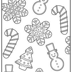 Christmas Gingerbread Coloring Pages Updated