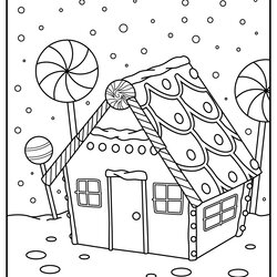 Wonderful Christmas Gingerbread Coloring Pages Updated