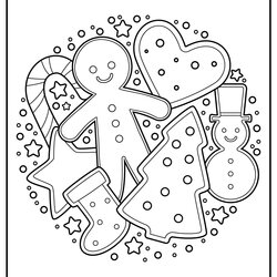 Champion Christmas Gingerbread Coloring Pages Updated