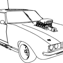 Brilliant Fast And Furious Car Coloring Sheet Pages Muscle