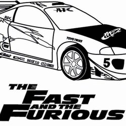 Very Good Fast And Furious Coloring Pages Racing Car Printable Shelter Eclipse Cars Skyline Colouring