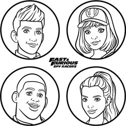 Matchless Kids Fun Coloring Page Fast And Furious Spy Racers Votes