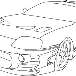 Fast And Furious Coloring Page Cars Toyota Home Pages
