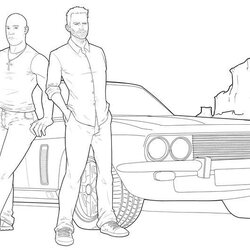 Fast And Furious Coloring Pages Printable For Kids