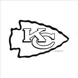 Free Coloring Pages Printable Chiefs Kansas City Template Page