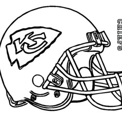 Swell Kc Chiefs Coloring Page Football Pages Sports Kansas Helmet City Printable Helmets Denver Jersey Kids