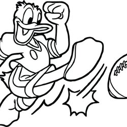Perfect Chiefs Coloring Pages At Free Printable Football Kansas City Duck Donald Playing American Logos Color