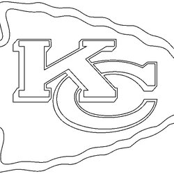 Eminent Kc Chiefs Coloring Pages At Free Printable Kansas City Logo Football Color Print