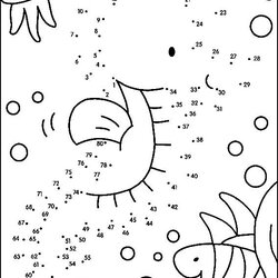 Wonderful Connect Dots Drawing At Free Download Coloring Pages Kindergarten The For