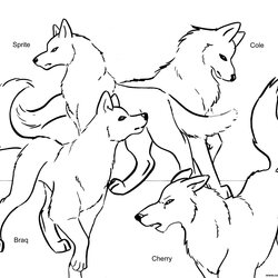 Tremendous Wolf Howling At The Moon Coloring Pages Free Printable Pack Print Wolves Kids Team Drawing Wolfs