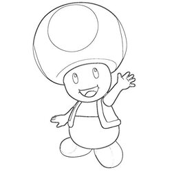 Superior Toad Coloring Pages To Download And Print For Free Mario Captain Super Template Library Popular