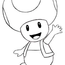 Toad Coloring Pages To Download And Print For Free Mario