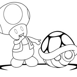 Terrific Toad Coloring Pages To Download And Print For Free Mario Luigi Library Popular Etc Clip Favorites