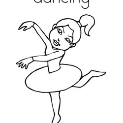 Great Dancing Coloring Page Twisty Noodle Ballerina Outline Built California Tracing Change Template