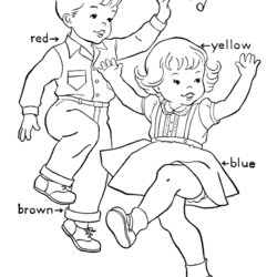 Perfect Free Coloring Page Of Kids Dancing Home Dance Pages Birthday Party Drawing Book Create Color Books