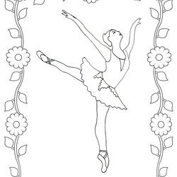 Exceptional Dance Coloring Pages Best For Kids Ballet Dancer Page
