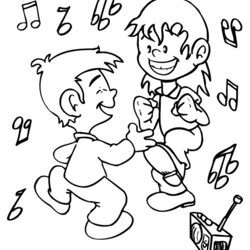 Dance Coloring Pages Kids