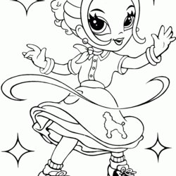Admirable Coloring Page Girls Dance Lisa Frank Pages Glamour Girl Kids