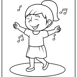 Matchless Dance Coloring Pages Updated Dancing