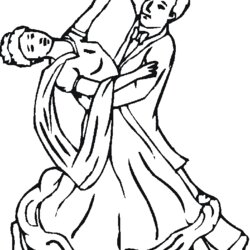 Cool Free Dance Coloring Pages From Dancers People Kids