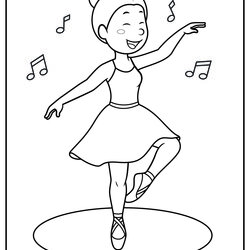 Jazz Dancing Coloring Pages