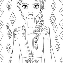 Elsa Coloring Pages From Frozen Cristina Is Painting Queen Sheets Animation Anna