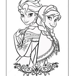 Exceptional Frozen Elsa And Anna Coloring Pages For Kids Print Or Download Sven Page
