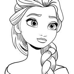 Great Princess Elsa Coloring Pages Page