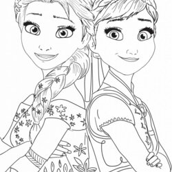 Frozen Coloring Pages Elsa And Anna Disney Sheets Olaf Salamander