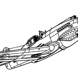 Smashing Panda Free Images Coloring Pages Jet Airplane Plane Fighter War Kids Military Drawing Printable