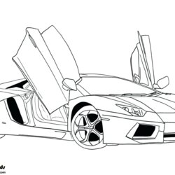 Fine Free Download Super Car Coloring Pages For Kids Picture Page