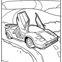 Perfect Cool Car Coloring Pages Original And Free Cars