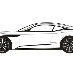 Great Cool Coloring Pages Of Cars Aston Martin