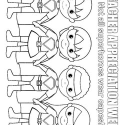 Superlative Teacher Appreciation Coloring Pages Free Printable Educational Recommended