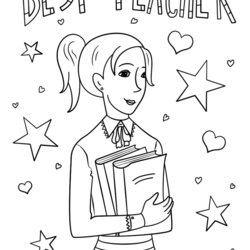 Sterling Teacher Appreciation Coloring Pages Printable At Free Kids Color Print Teachers Drawing Sheets