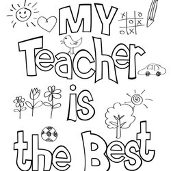 Very Good Free Teacher Appreciation Week Coloring Pages Printable Miss My Is The Best Page