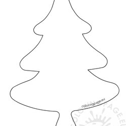Superlative Felt Christmas Tree Ornament Template Coloring Page Drawing