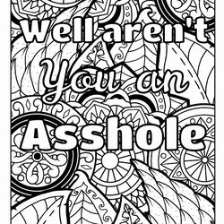 Admirable Swear Coloring Pages Printable