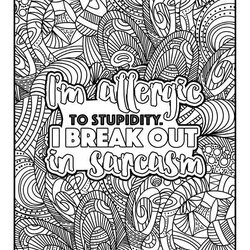 Wizard Best Swear Word Coloring Pages Images On Cuss