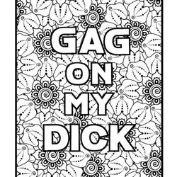 Matchless Swear Word Coloring Pages Handmade
