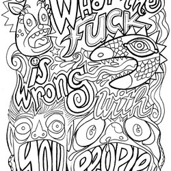 Swell Swear Word Coloring Pages Free Printable Searches