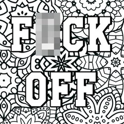Exceptional Swear Word Coloring Book Pages For Adult Printable Adults Words Off Colouring Stress Fuck Only