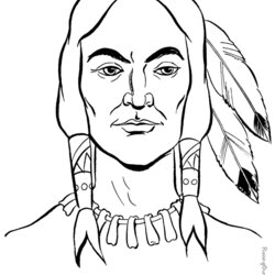 Smashing Native American Indian Coloring Pages History Printable Patriotic Printing Help