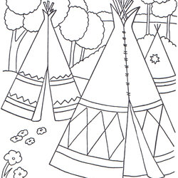 Fine Native American Coloring Pages Best For Kids Village