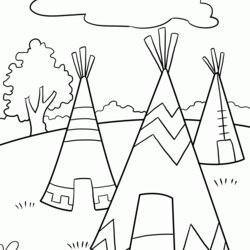 Matchless Coloring Page Native Americans Home American Printable Popular